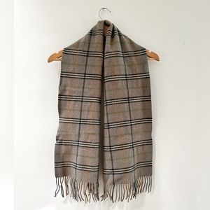 Fleece Plaid Scarf